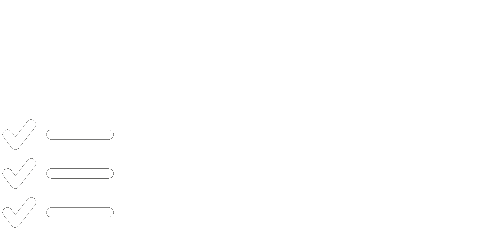 Check List Three horizontal lines in varying lengths, representing a menu icon.